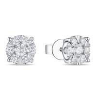 Обручальное кольцо E2011-1851355BD-М9580 из белого золота, гладкое