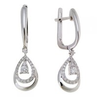 Обручальное кольцо E108-1981957CD-М9646 из белого золота, гладкое