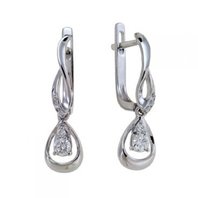 Обручальное кольцо E108-1982131CD-М9649 из белого золота, гладкое