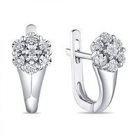 Обручальное кольцо E108-1982778CD-R17-М9652 из белого золота, гладкое