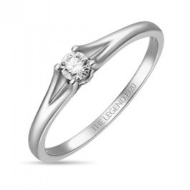 Помолвочное кольцо R01-SL06-015-G2-М13505 - Ювелирный бренд Московский ювелирный завод