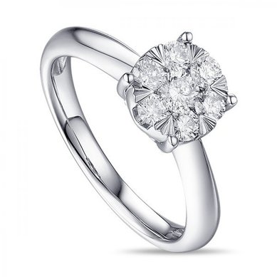 Помолвочное кольцо R2011-1851354AD-М9599 - Ювелирный бренд Московский ювелирный завод