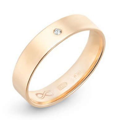 Обручальное кольцо R01-WED-00002-М9606 - Ювелирный бренд Московский ювелирный завод