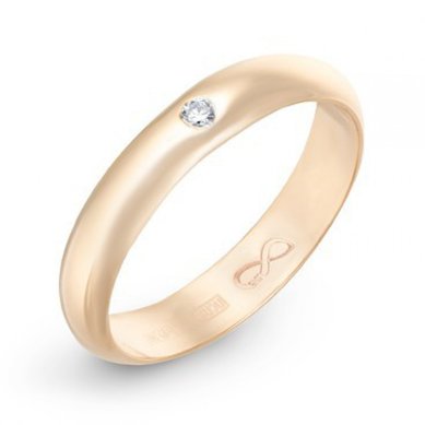 Обручальное кольцо R01-WED-00013-М9610 - Ювелирный бренд Московский ювелирный завод