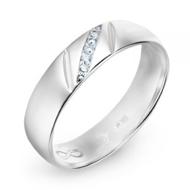 Обручальное кольцо R01-WED-00017-М9613 - Ювелирный бренд Московский ювелирный завод