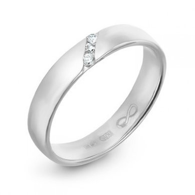 Обручальное кольцо R01-WED-00019-М9615 - Ювелирный бренд Московский ювелирный завод