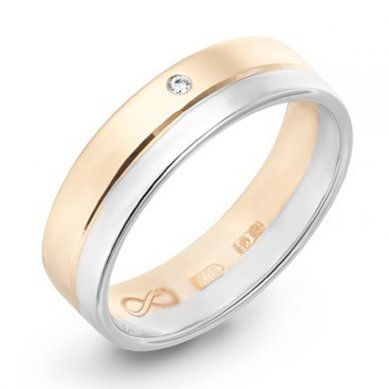 Обручальное кольцо R01-WED-00025-М9621 - Ювелирный бренд Московский ювелирный завод