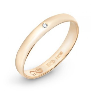 Обручальное кольцо R01-WED-00026-М9622 - Ювелирный бренд Московский ювелирный завод