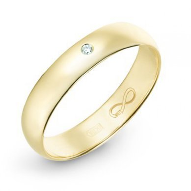 Обручальное кольцо R01-WED-00027-М9623 - Ювелирный бренд Московский ювелирный завод