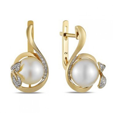 Серьги E108-1982362CP-R17-М9632 - Ювелирный бренд Московский ювелирный завод