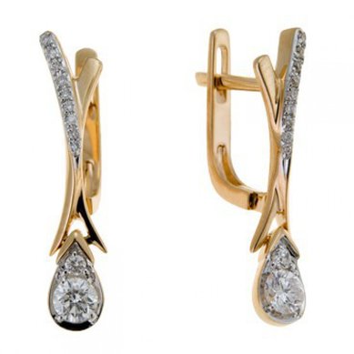 Серьги E108-1981960CD-М9647 - Ювелирный бренд Московский ювелирный завод