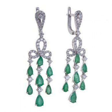 Серьги E2603-SE3666DIEM20-М9661 - Ювелирный бренд Московский ювелирный завод