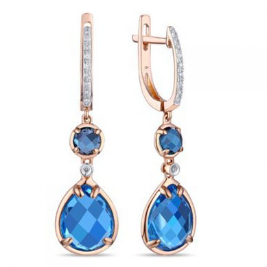 Серьги E2607-1982879CBX-R17-М9666 - Ювелирный бренд Московский ювелирный завод