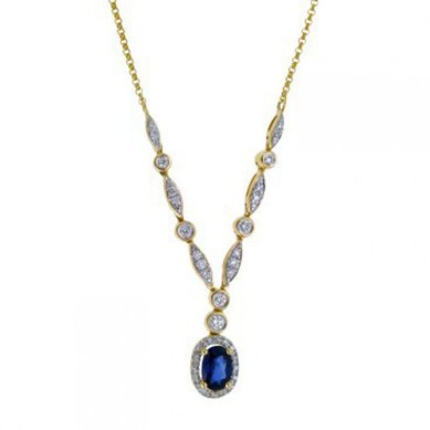 Ожерелье N108-351704D1FQQUSN-М9670 - Ювелирный бренд Московский ювелирный завод