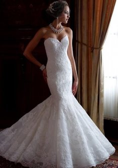 Свадебное платье R47182. Силуэт Русалка (Рыбка), длинное со шлейфом.