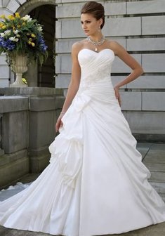 Свадебное платье R47187. А-силуэт, длинное со шлейфом.