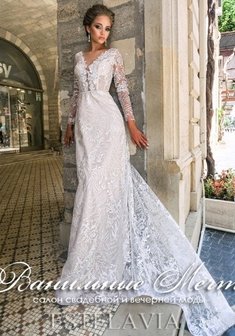 Свадебное платье В67410. Силуэт Русалка (Рыбка), длинное со шлейфом.