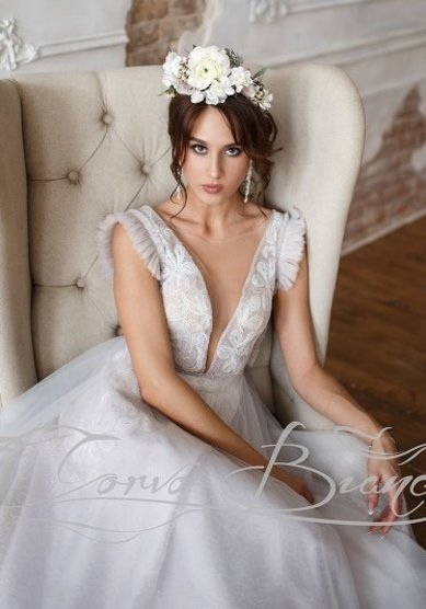 Свадебное платье Есения 1902-А69365 - Свадебный салон Ангел