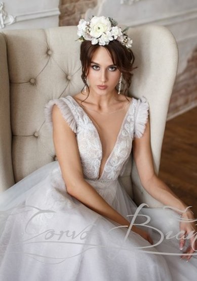 Свадебное платье Есения 1902-А69365 - Свадебный салон Ангел