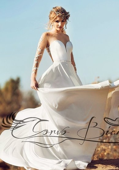 Свадебное платье Крис 2026-А69420 - Свадебный салон Ангел