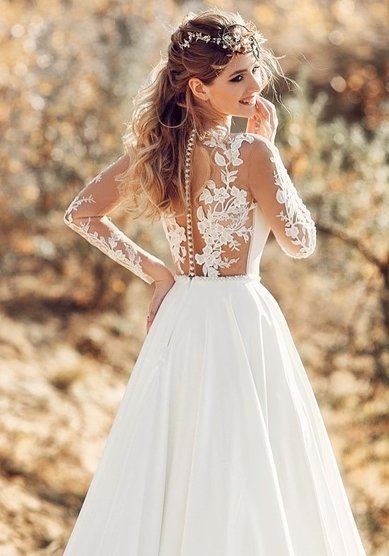 Свадебное платье Крис 2026-А69420 - Свадебный салон Ангел