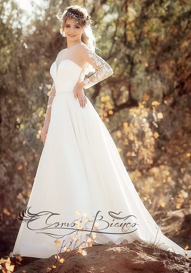 Свадебное платье Крис 2026-А69420 - Свадебный салон Ангел